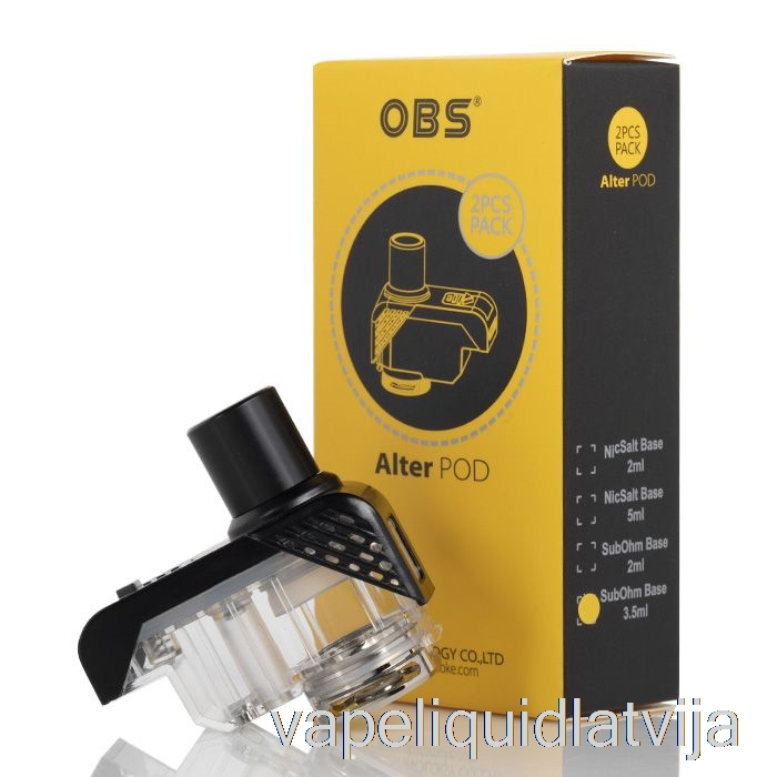 Obs Alter Rezerves Pods 3,5 Ml Atkārtoti Uzpildāms Pod Vape šķidrums